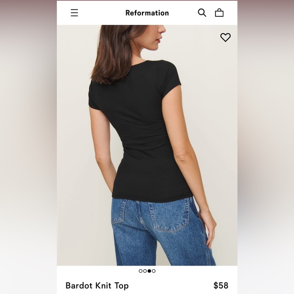 Reformation Bardot Knit Top - Picture 3 of 7